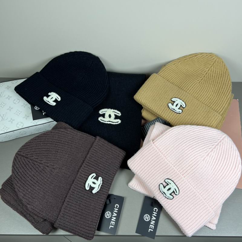 Chanel scarf hat dx10